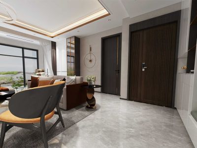 霞光府学府院-207㎡-现代风效果图