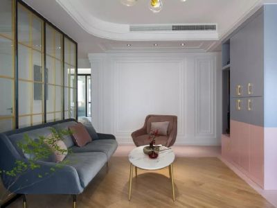 财富一期98平米北欧风格三居室装修案例