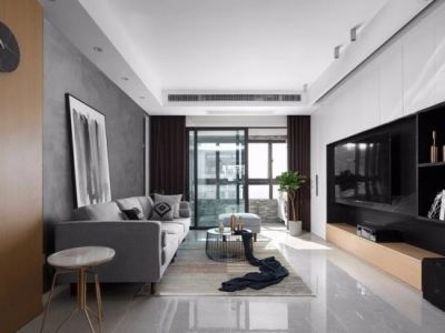 红星天阙-123㎡-现代风效果图