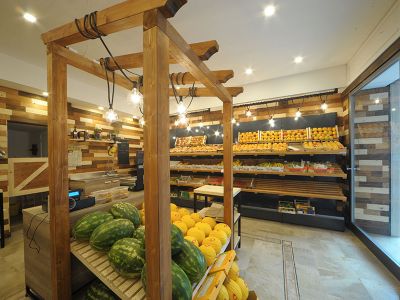 水果店-50㎡-现代风效果图