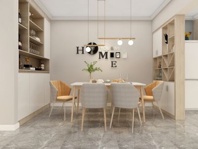 艺锦湾-92㎡-简约风效果图