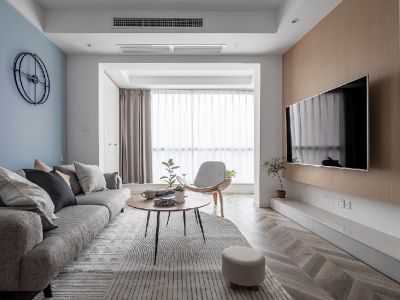 米娅中心-93㎡-现代风效果图