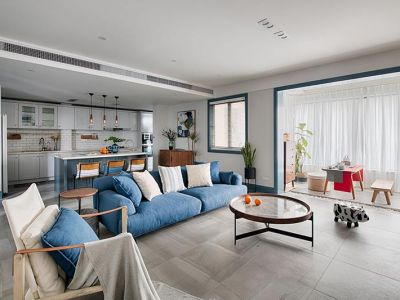 蓝海瑞园-132㎡-北欧风效果图