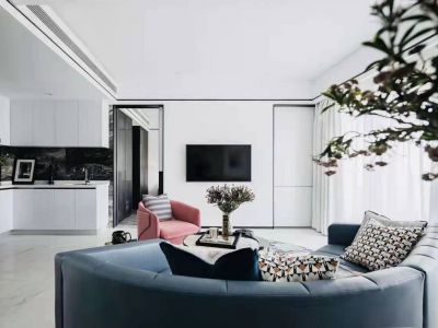 亚龙湾二居86平现代风格装修案例