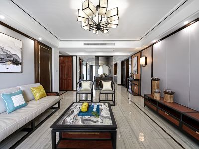 东关珺府-139㎡-新中式风效果图