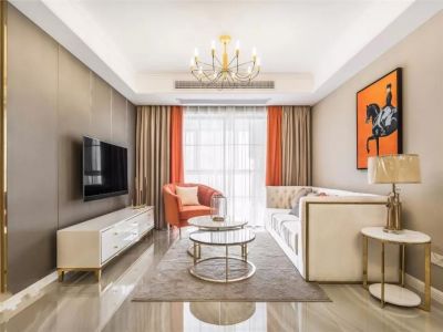 七彩华园-118㎡-轻奢风效果图