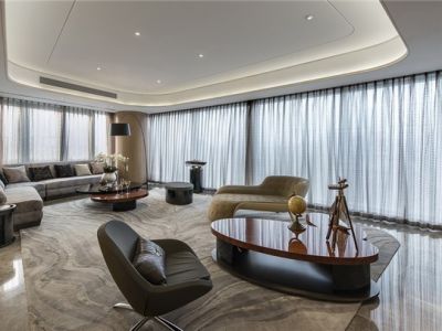 华城泊郡-132㎡-现代风效果图