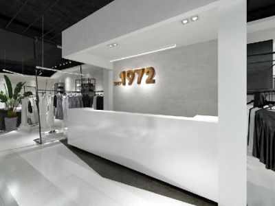 服装店现代风格263平米装修设计案例