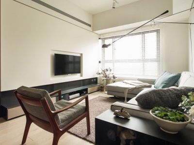 龙湖春江悦茗-93㎡-现代风效果图