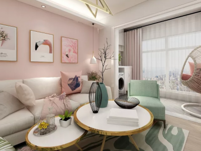 蓉和园109平米北欧风格装修案例