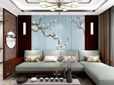 水运雅居·新中式141平米装修案例