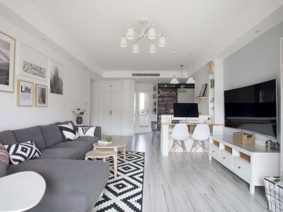 中海阳光橡树园-110㎡-北欧风效果图