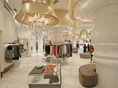 服装店-90㎡-现代风效果图