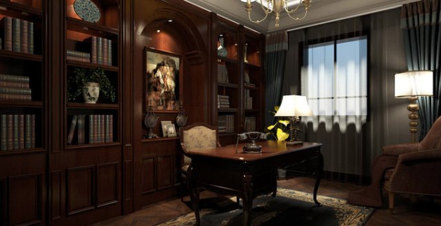 书房装修设计效果图 书房装修设计效果图