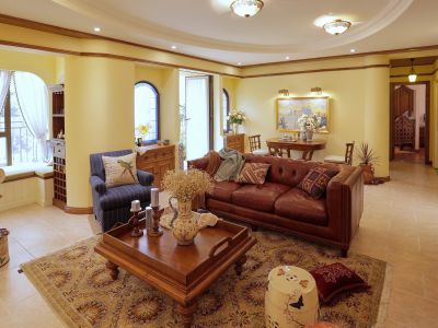 旭辉中心-95㎡-美式风效果图