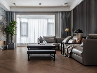 翰林苑180平米四居室现代时尚风格装修案例