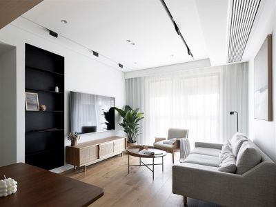 阳光·龙湾生态城-118㎡-极简风效果图