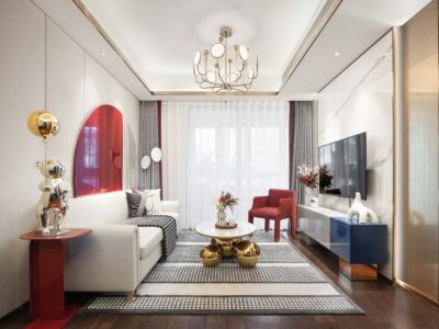 科华· 云玺台2期-89㎡-轻奢风效果图