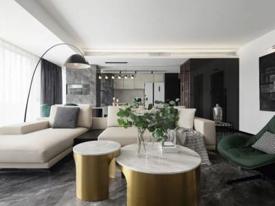 沈阳雅居乐花园-125㎡-现代风效果图