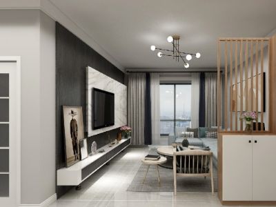 陶然湾-120㎡-北欧风效果图