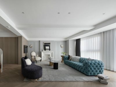 金为领地·悦城-156㎡-轻奢风效果图