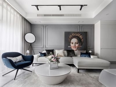 美宇书香蘭庭-150㎡-现代风效果图