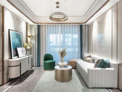 美的云筑-127㎡-现代风效果图