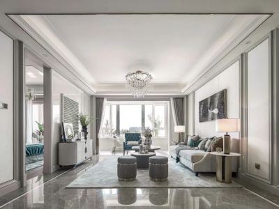 九龙仓逅湾雅苑-137㎡-现代风效果图