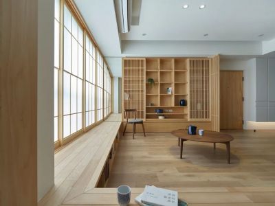 大华颐和华城-108㎡-日式风效果图