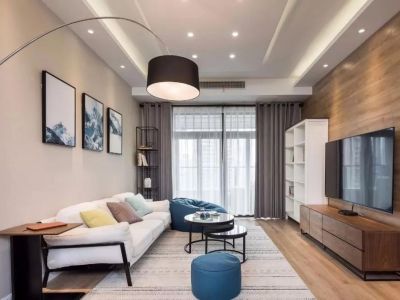 甘泉公寓-97㎡-北欧风效果图