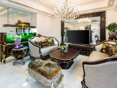 万泽云顶香蜜湖-155㎡-新古典风效果图