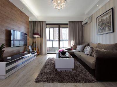 恒地悦山湖-90㎡-现代风效果图