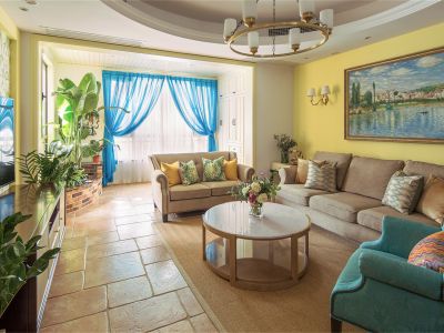 保利和光晨樾-141㎡-田园风效果图