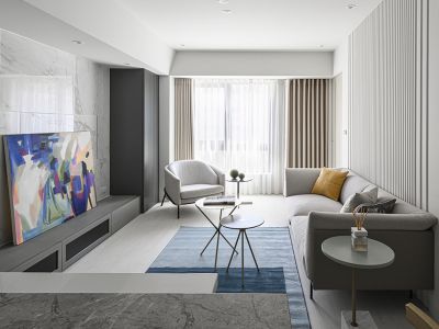 绿地21城滨江汇-80㎡-现代风效果图