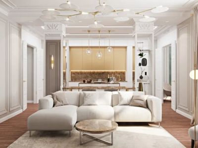 南城亲水佳苑-122㎡-欧式风效果图