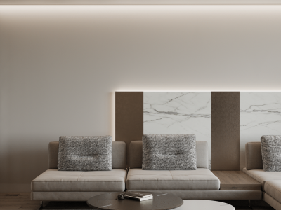 浦西玫瑰园-130㎡-现代风效果图