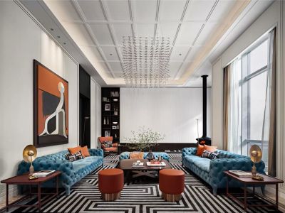 时代御湖-228㎡-现代风效果图