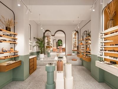 眼镜店-160㎡-现代风效果图