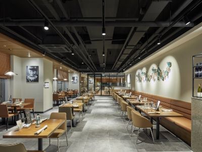 自助餐厅-350㎡-现代风效果图