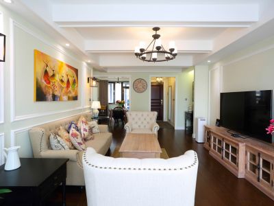 天健云山府-140㎡-美式风效果图