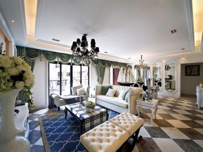 佳兆业悦江府-143㎡-新古典风效果图