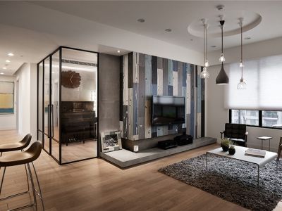 富士君荟-78㎡-混搭风效果图