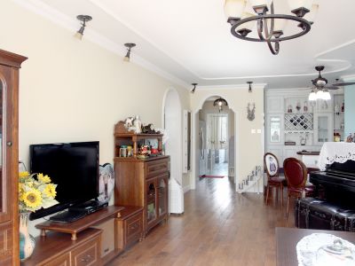 香山道公馆-104㎡-美式风效果图