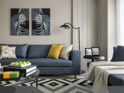 中海阳光橡树园-125㎡-美式风效果图