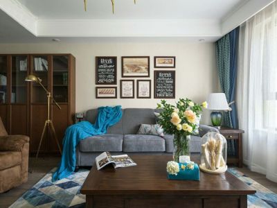 原融·华府壹号-85㎡-美式风效果图