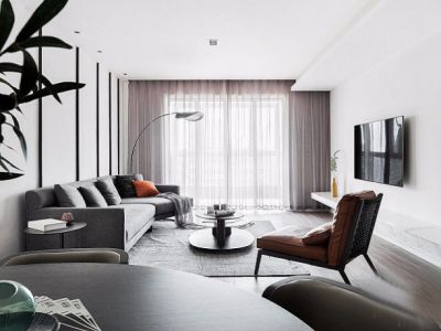 壹号-140㎡-现代风效果图