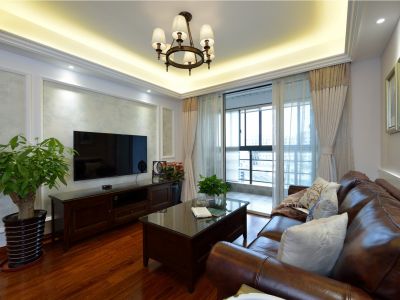 华润昆仑御-97㎡-美式风效果图