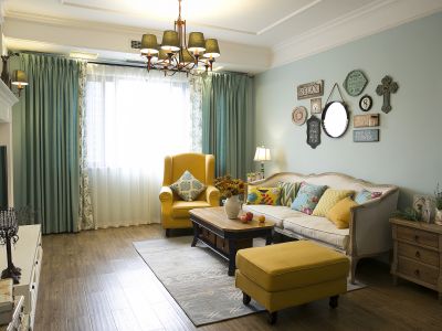 富力华庭-80㎡-混搭风效果图