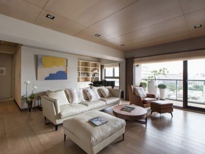 联发万科海上明月-89㎡-简约风效果图