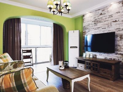 华南城西站悦城-80㎡-美式风效果图